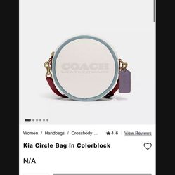 COACH Kia Circle Bag In Colorblock