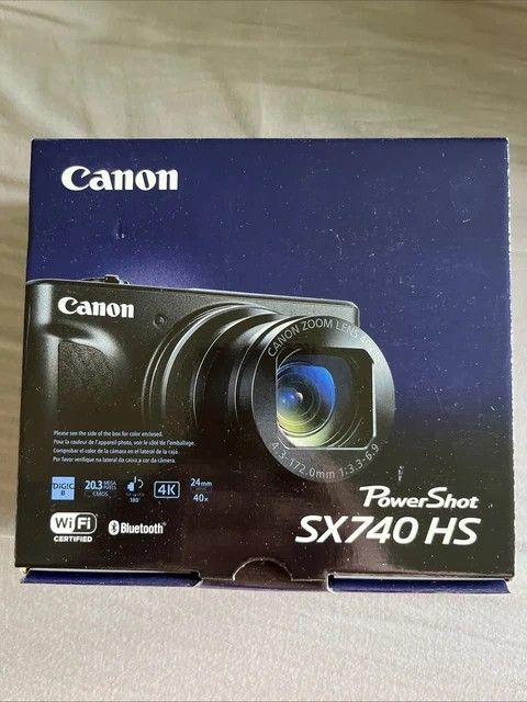 Canon PowerShot SX740 HS 20.3MP 4K Digital Camera - New