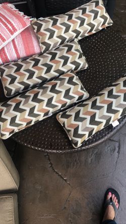 4 sunbrella outdoor pillows