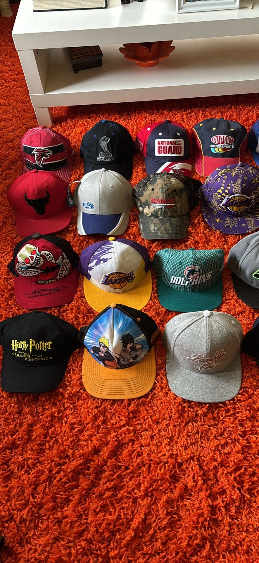 Baseball hat collection