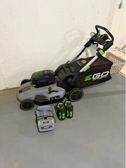 EGO Power+ LM2102SP-A 21 in. 56 V Battery Self-Propelled Lawn Mower W/ 2 Batteries & Charger