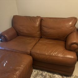 Loveseat With Ottoman
