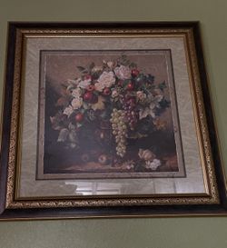 Decorative Painting With 2 Candlesticks 