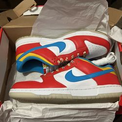 Fruity Pebble Dunks Size 10.5