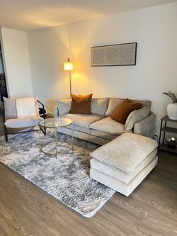 Couch with ottoman