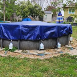 ABOVE GROUND 18X48 INTEX PRISM POOL+ LOTS OF EXTRAS