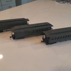 Three HO Scale Passenger Cars