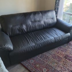 Ikea Black Sofa.