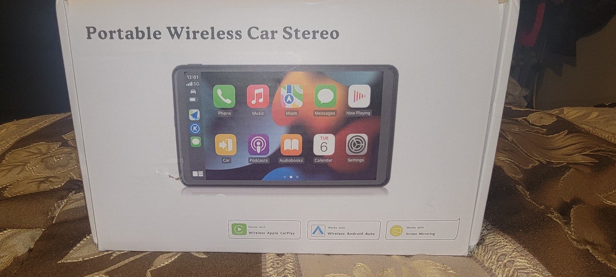 7 "Portable Wireless Car Stereo