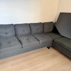 Sofa with scratches