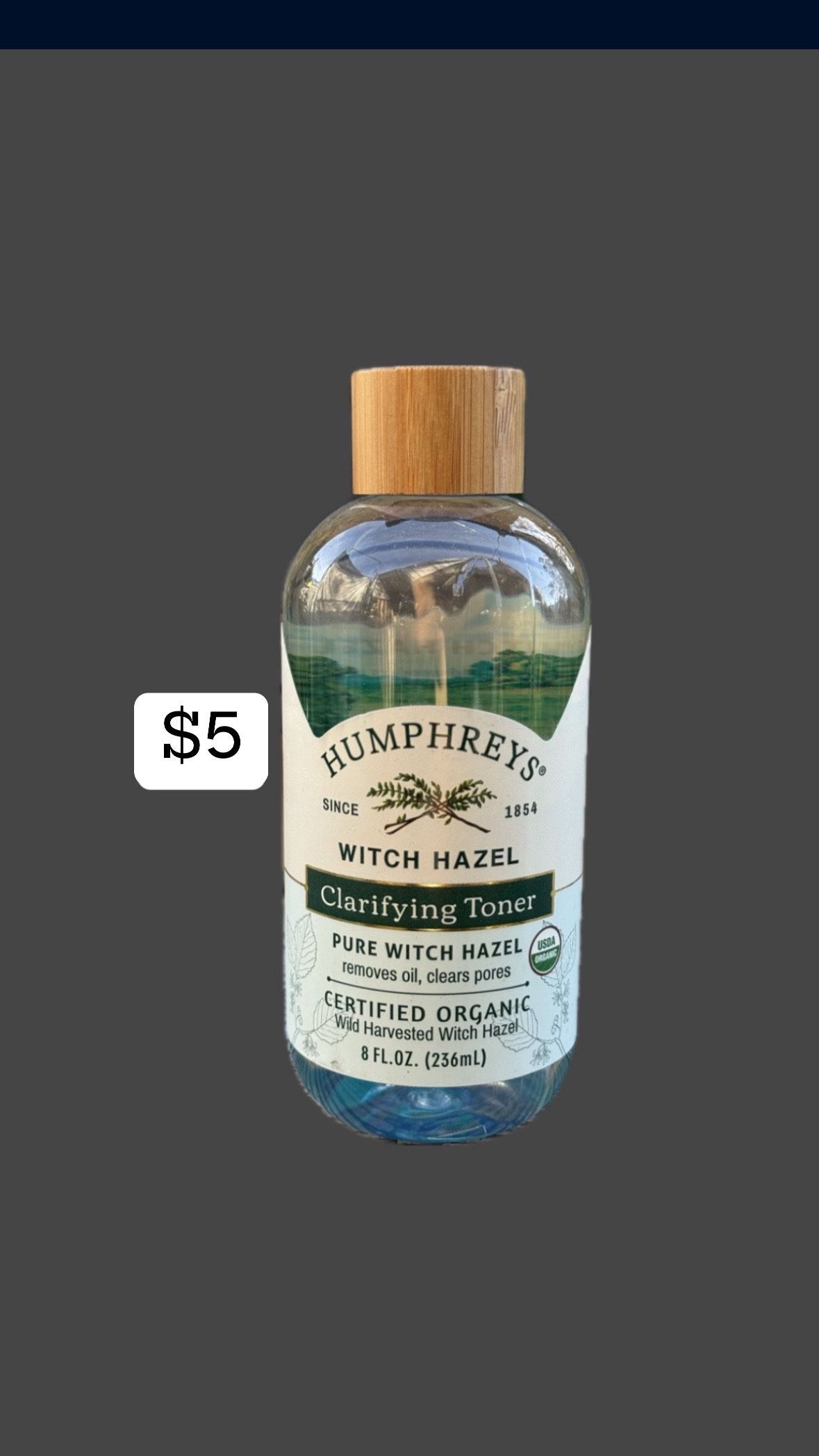 Humphreys® Clarify Pure Witch Hazel Organic Toner, 8 fl oz