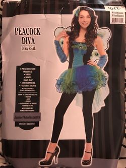 New Peacock Diva Halloween Costume