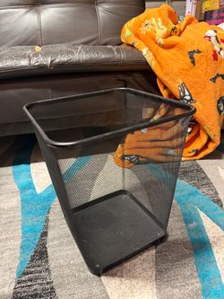 Black Mesh Wastebasket
