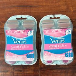 Gillette Venus COMFORT GLIDE 3 Blades Disposable Razors: White Tea Scent; 2 Count (2 For $12)
