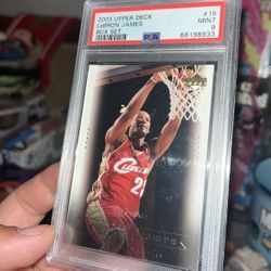 2003 upper deck LeBron James box set PSA 9 near mint condition