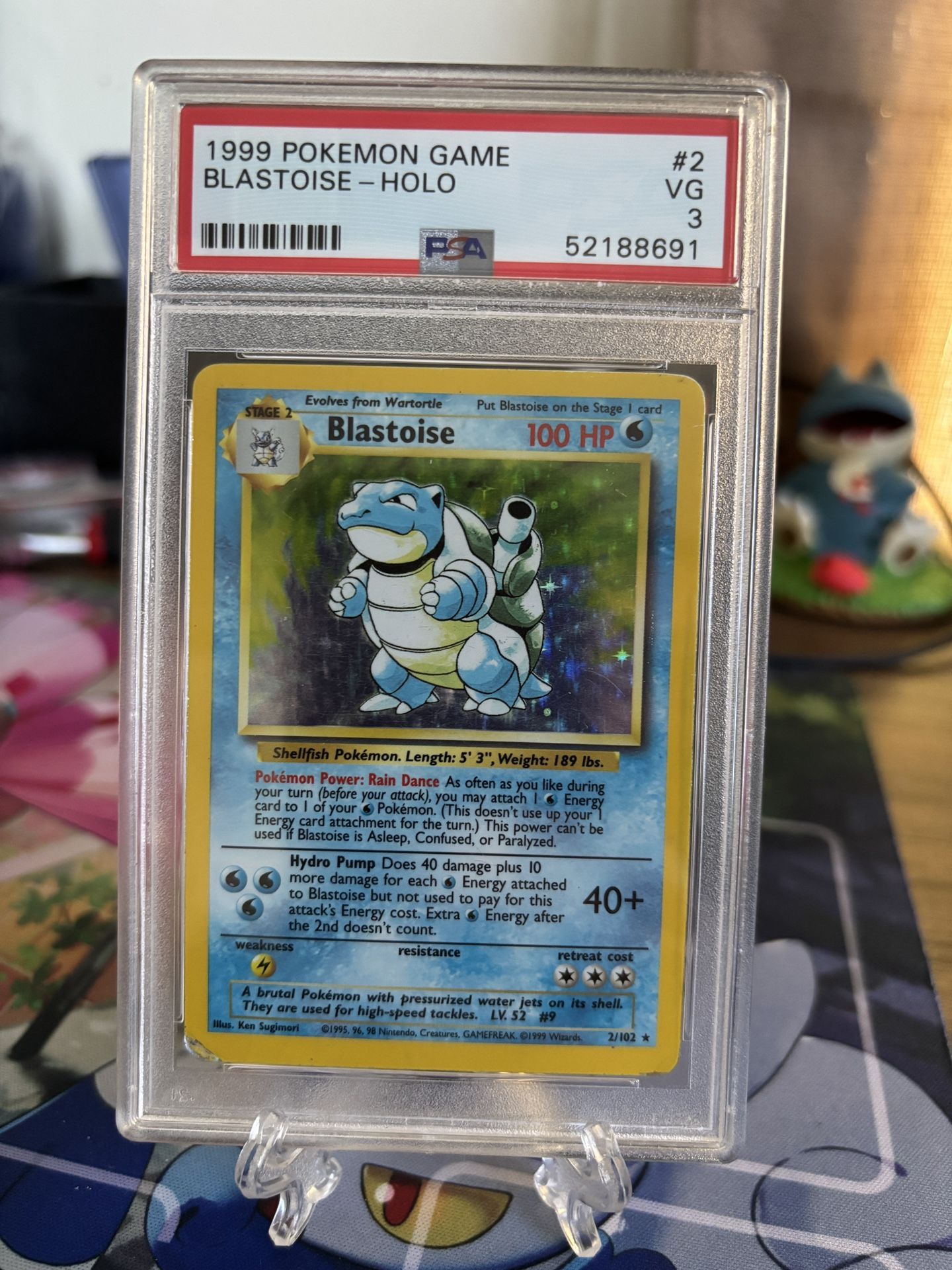 PSA 3 Blastoise Holo #2 (1999) Pokemon Base Set English