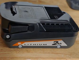 Rigid battery and charger 18v
