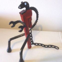 Metal Sculpture Dinosaur 