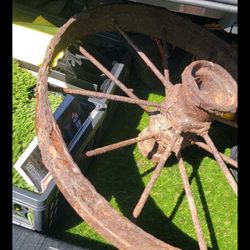 Ancient Wagon Front Wheel!
