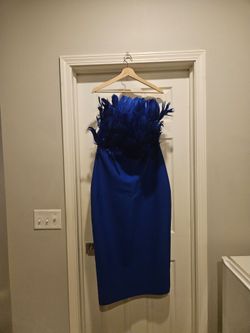 Blue Feather Dress