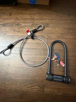 Kryptonite lock with cable