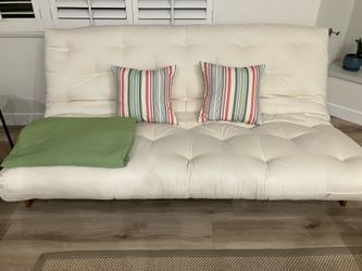 Quality, like new Futon Sofa/Queen bed