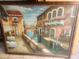Italian Water Villa Painting