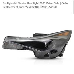 Headlight For Hyundai Elantra 2021