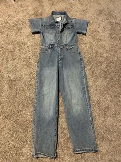 Jean jumpsuit, size-6