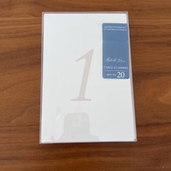 Letterpress table numbers | Boho Beige