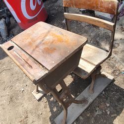Antique Wood Desk