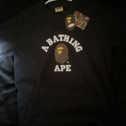 Bape College Tee Black “REP”