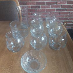 10 Glass Vases 