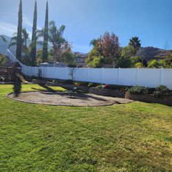 White Vinyl Fence