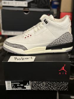NEW 2023 AIR JORDAN 3 RETRO “White Cement Reimagined” Sz6y & 7y