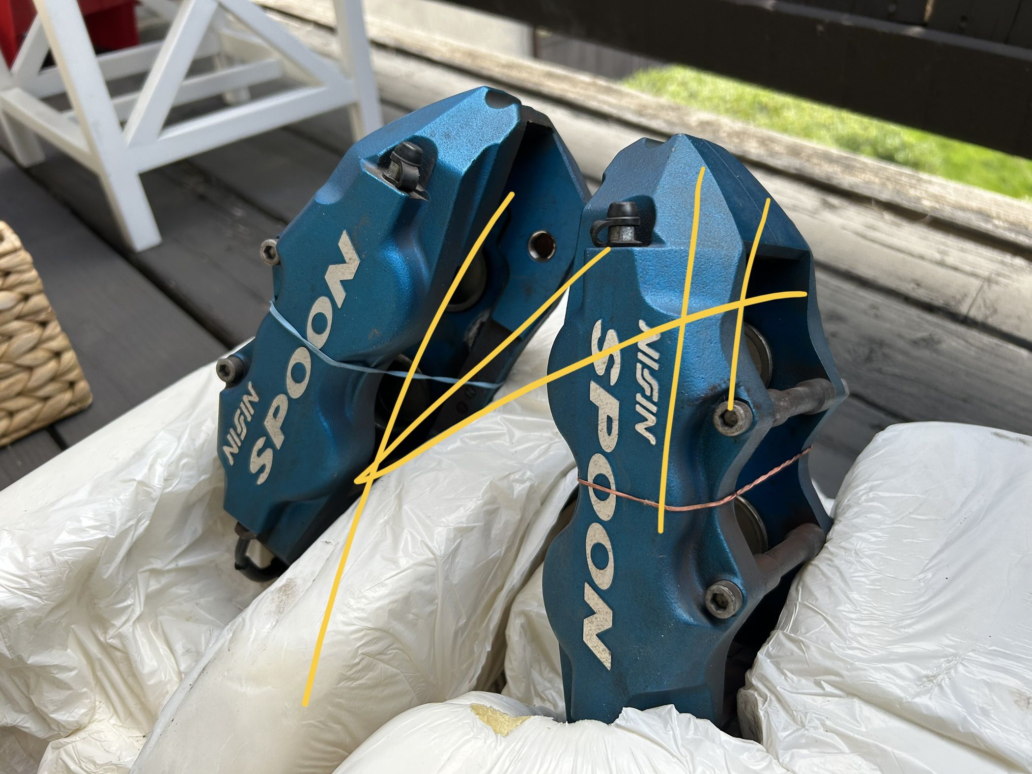 Used Spoon Sports Twinblock Calipers For DC2 EK9 EG6 for Sale in Upland