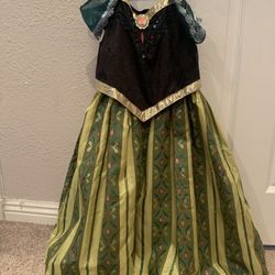 Anna Frozen Disney Costume Dress Girls 7/8