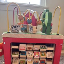 Wooden Activity Cube