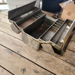 Vintage Military Tombstone Tool Box 