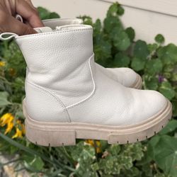 White Boots Little Girl 