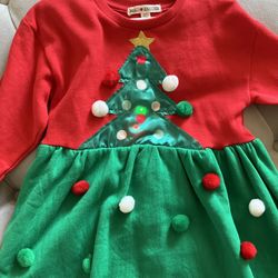 Light Up Christmas Dress Size 6x 