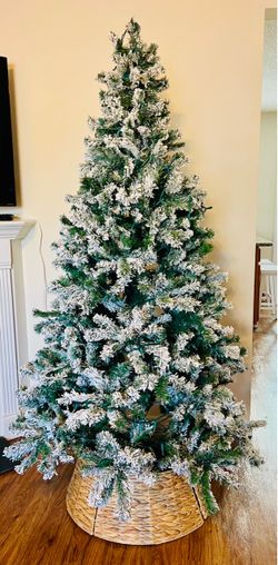 Flocked Artificial Christmas Tree
