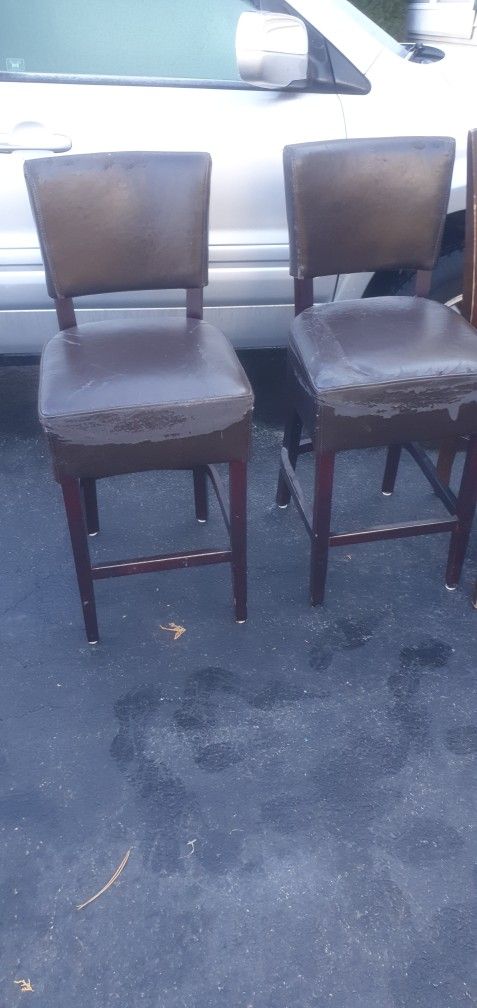 4 Leather Chairs