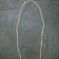 925 STERLING SILVER GOLD PLATED ROPE CHAIN