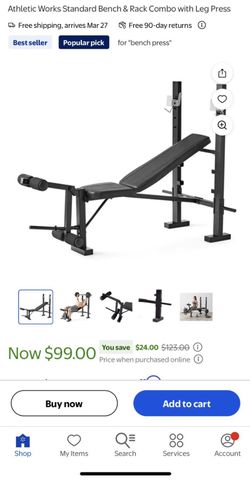 work out bench and weights
