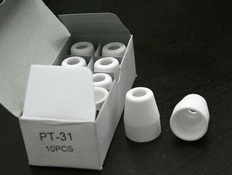 PT-31 LG-40 Plasma Cutter Consumables Alumina Ceramic Shield Cup 18204 10pcs