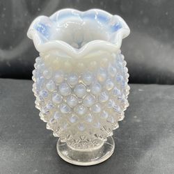 Fenton Hobnob Glass  Bud Vase 