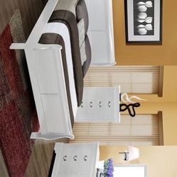 Brand New 4 Pc Queen & Twin & Full & King Size Bedroom set (Queen and King Bed Frame, dresser, mirror, nightstand, chest, mattress, box spring availa