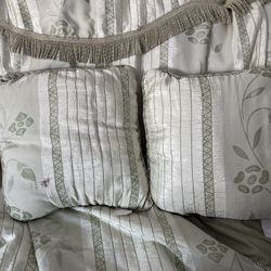 Comforter KING Curtains Pillows 9 Pieces YARD SALE PRICE