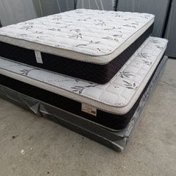 🟥queen Size Mattress Pillow Top 12" Thick 
